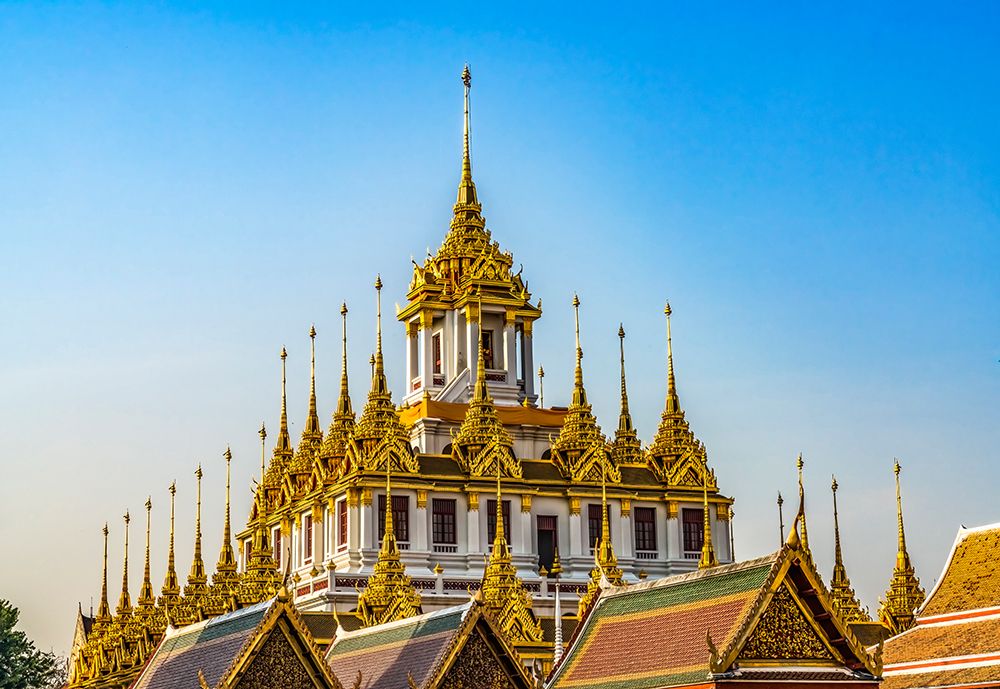 Loha Prasat, Wat Ratchanatdaram, Worawihan, Bangkok, Thailand. Built 1846.